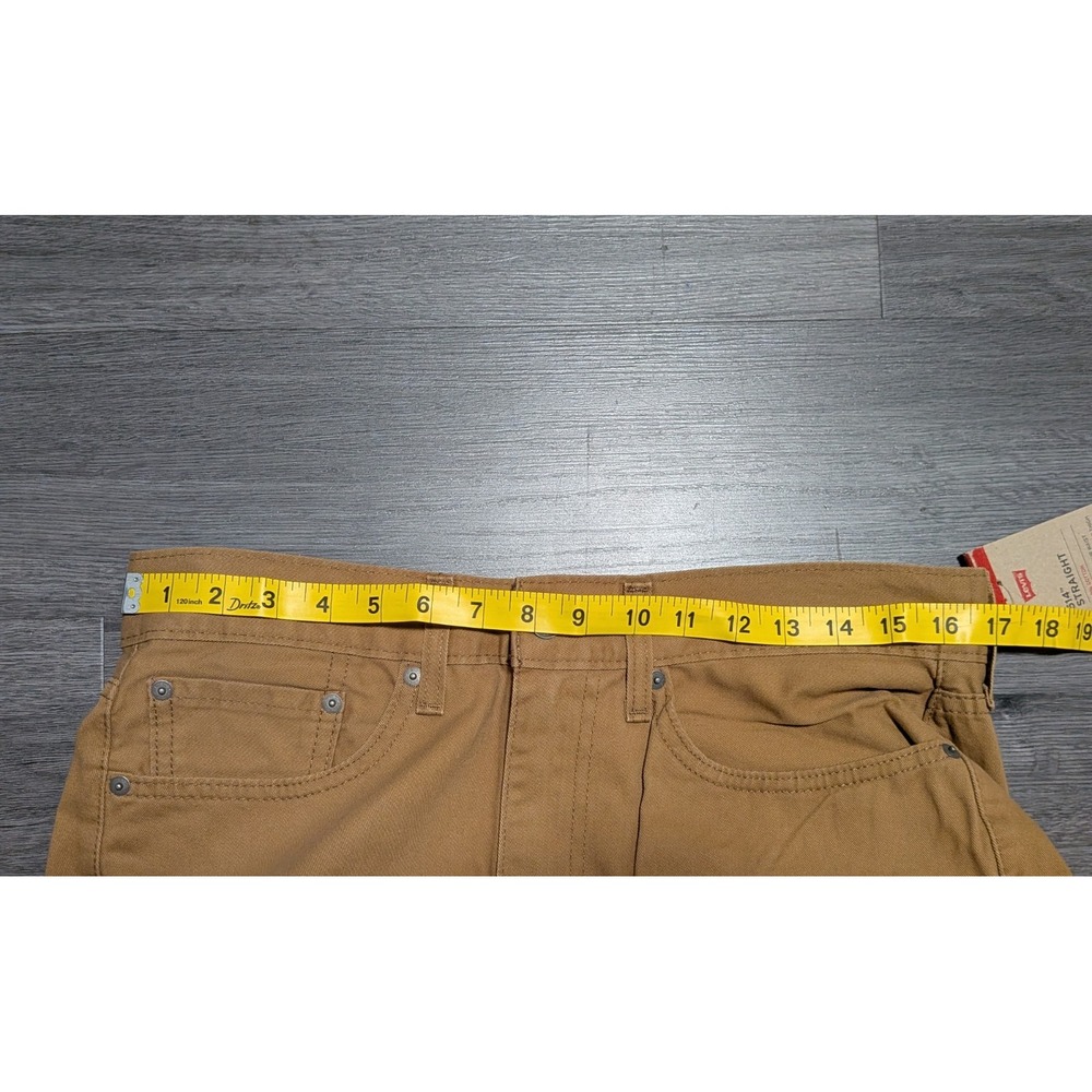 New With Tags Levi's Men's Brown 514 Straight Fit 100% Cotton Jeans Size 32X30 - Picture 5 of 9